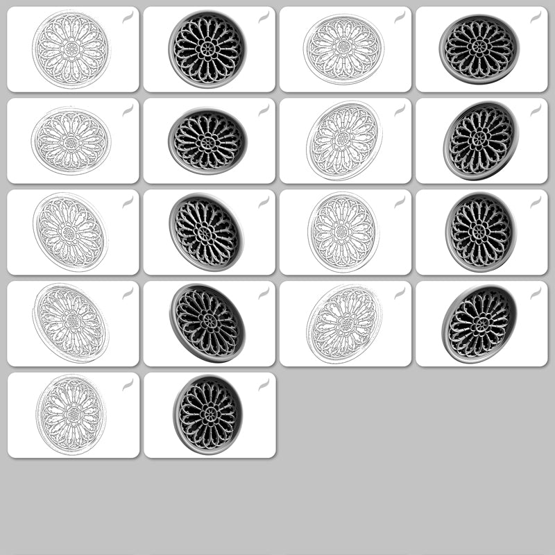 Gothic Windows • Procreate stamp brushes