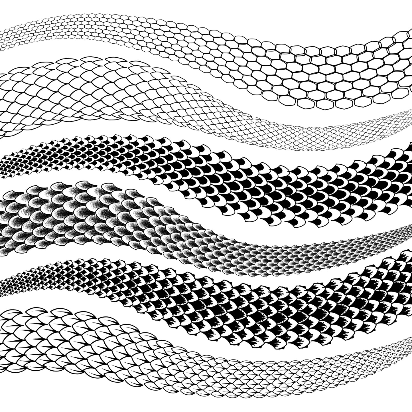 Ultimate Snake Kit • Procreate stamp brushes