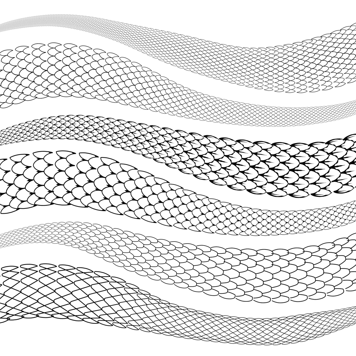 Ultimate Snake Kit • Procreate stamp brushes