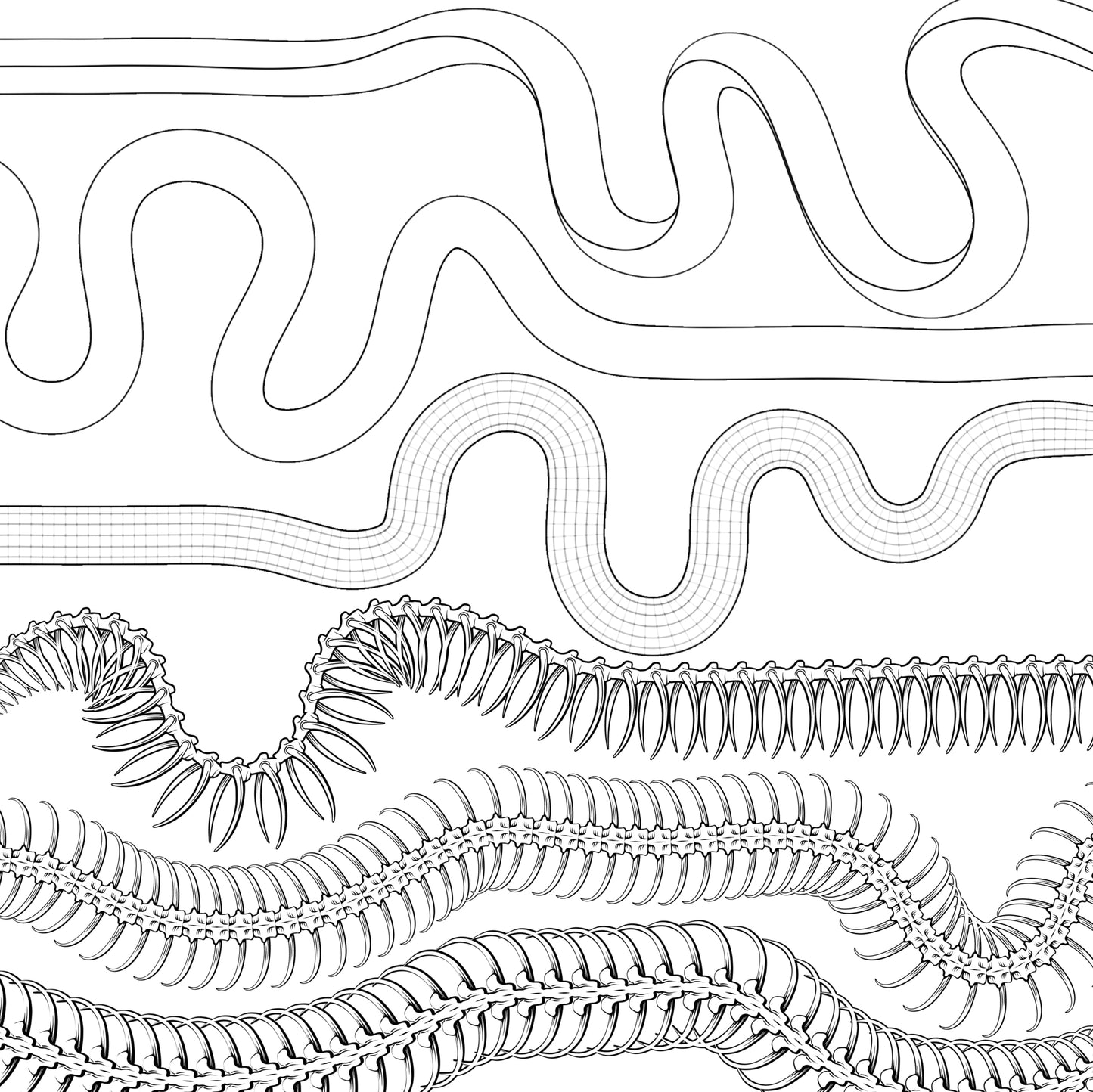 Ultimate Snake Kit • Procreate stamp brushes