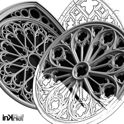 Gothic Windows • Procreate stamp brushes