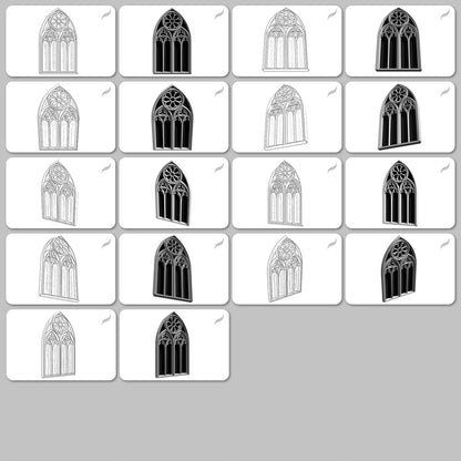 Gothic Windows • Procreate stamp brushes