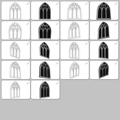 Gothic Windows • Procreate stamp brushes