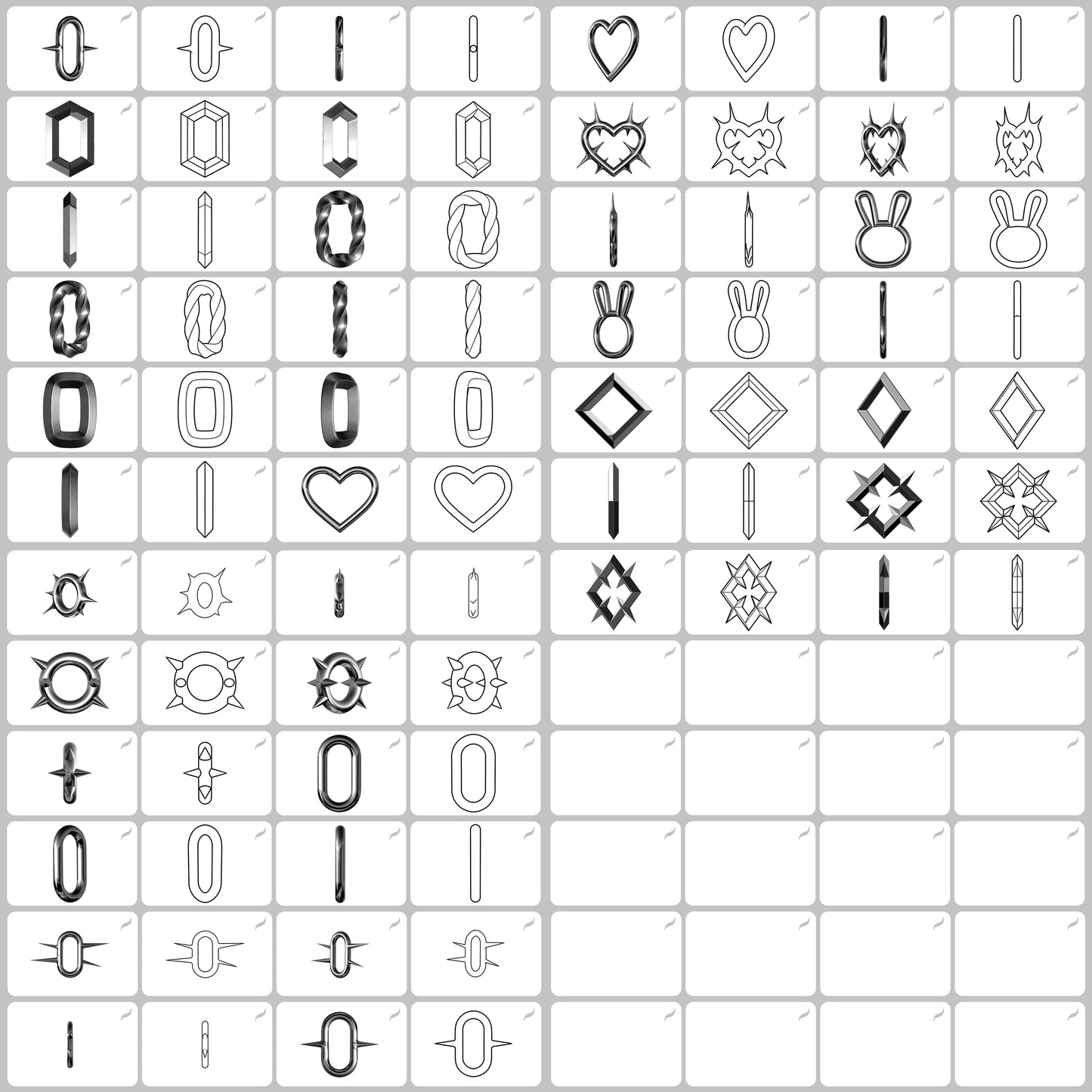 Ultimate Chain Kit • Pinceaux tampons Procreate