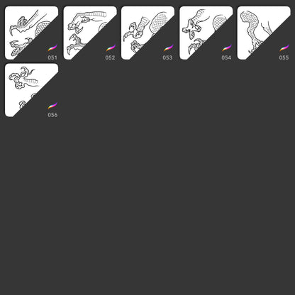 Japanese Dragon Kit • Pinceaux tampons Procreate