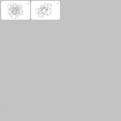 Peony Lines • Procreate stamp brushes