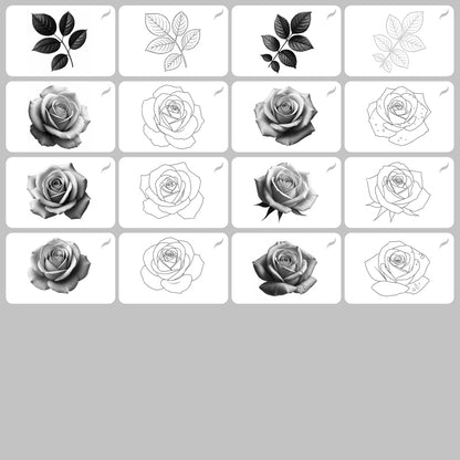 Realistic Roses • Procreate stamp brushes