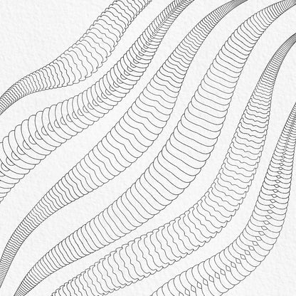 Snake underbelly Procreate pattern brushes in multiple widths and styles